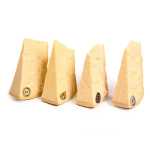 4 punte di parmigiano reggiano stagionato 12, 24, 30 e 50 mesi